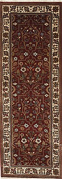 Semnan Beige Runner Hand Knotted 2'1" X 5'10"  Area Rug 250-26016
