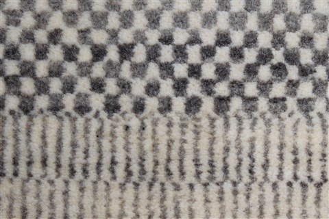 Modern Grey Runner Hand Knotted 26 X 61  Area Rug 250-26017 Image 7