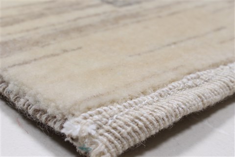 Modern Grey Runner Hand Knotted 26 X 58  Area Rug 250-26019 Image 4