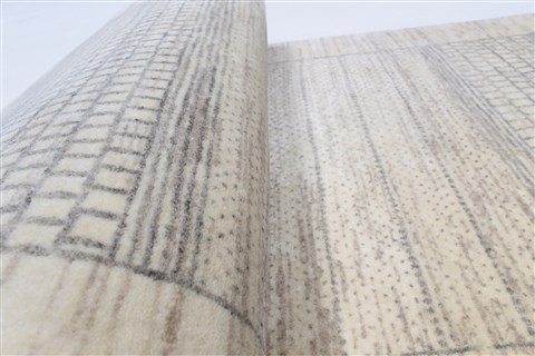 Modern Grey Runner Hand Knotted 26 X 58  Area Rug 250-26019 Image 8