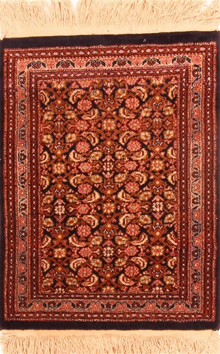 Tabriz Brown Hand Knotted 18 X 22  Area Rug 100-26020 Image 0