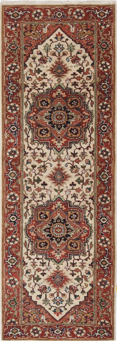 Serapi White Runner Hand Knotted 21 X 62 Area Rug 250-26026 Image 0
