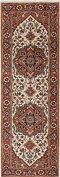 Serapi White Runner Hand Knotted 2'1" X 6'2"  Area Rug 250-26026