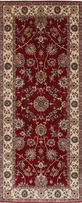Isfahan Red Runner Hand Knotted 26 X 61 Area Rug 250-26030 Image 0