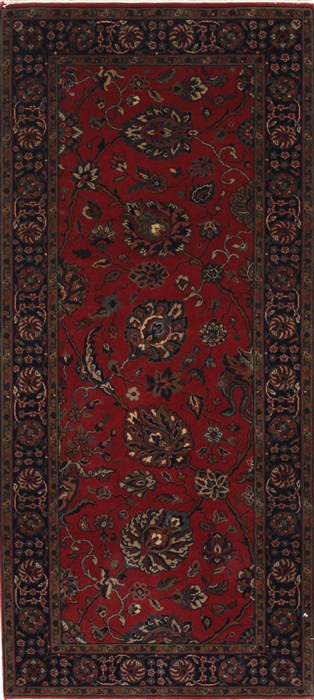 Tabriz Red Runner Hand Knotted 27 X 59 Area Rug 250-26031 Image 0