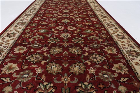 Kashmar Beige Runner Hand Knotted 28 X 62 Area Rug 250-26039 Image 2
