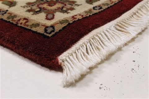 Kashmar Beige Runner Hand Knotted 28 X 62 Area Rug 250-26039 Image 6
