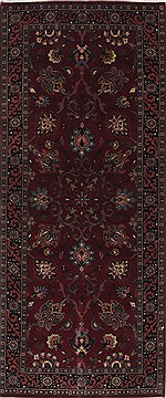 Tabriz Red Runner Hand Knotted 2'6" X 5'11"  Area Rug 250-26040