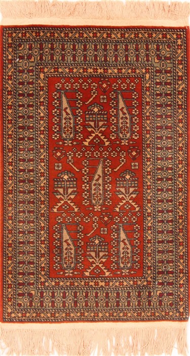 Shirvan Red Hand Knotted 111 X 31  Area Rug 100-26049 Image 0