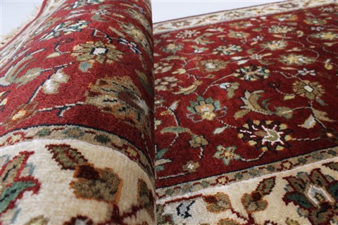Kashmar Beige Runner Hand Knotted 28 X 61 Area Rug 250-26050 Image 10