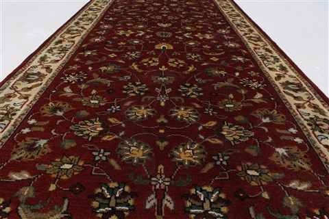 Kashmar Beige Runner Hand Knotted 28 X 61 Area Rug 250-26050 Image 2