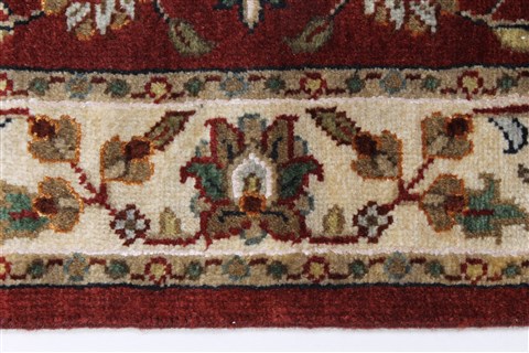 Kashmar Beige Runner Hand Knotted 28 X 61 Area Rug 250-26050 Image 3