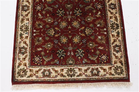 Kashmar Beige Runner Hand Knotted 28 X 61 Area Rug 250-26050 Image 5