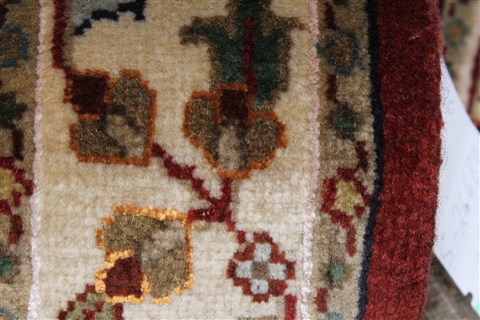 Kashmar Beige Runner Hand Knotted 28 X 61 Area Rug 250-26050 Image 8