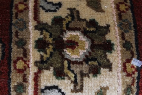 Kashmar Beige Runner Hand Knotted 28 X 61 Area Rug 250-26050 Image 9
