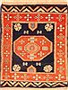 Gabbeh Orange Hand Knotted 21 X 26  Area Rug 253-26051 Thumb 0