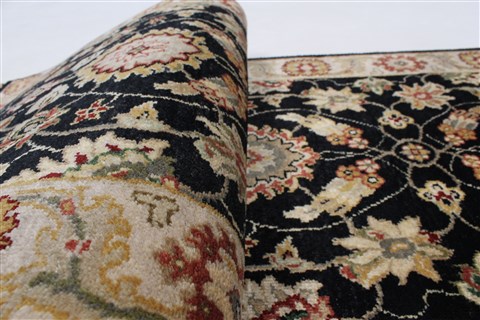 Kashan Beige Runner Hand Knotted 21 X 61 Area Rug 250-26052 Image 11
