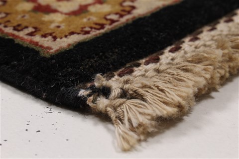 Kashan Beige Runner Hand Knotted 21 X 61 Area Rug 250-26052 Image 6