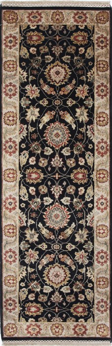 Kashan Beige Runner Hand Knotted 21 X 61 Area Rug 250-26052 Image 0