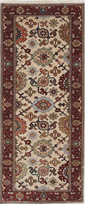 Serapi Beige Runner Hand Knotted 26 X 510 Area Rug 250-26056 Image 0
