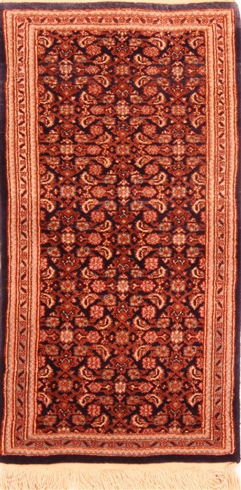 Tabriz Brown Hand Knotted 17 X 31  Area Rug 100-26058 Image 0