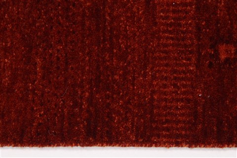 Modern Red Runner Hand Knotted 26 X 510  Area Rug 250-26059 Image 2