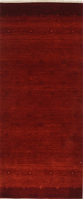 Modern Red Runner Hand Knotted 26 X 510  Area Rug 250-26059 Image 0