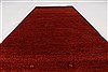 Modern Red Runner Hand Knotted 26 X 510  Area Rug 250-26059 Thumb 1