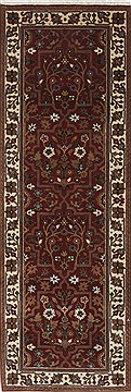 Semnan Beige Runner Hand Knotted 2'1" X 6'0"  Area Rug 250-26063
