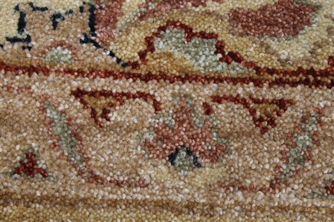Chobi Beige Hand Knotted 90 X 119 Area Rug 250-26070 Image 10