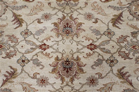 Chobi Beige Hand Knotted 90 X 119 Area Rug 250-26070 Image 4