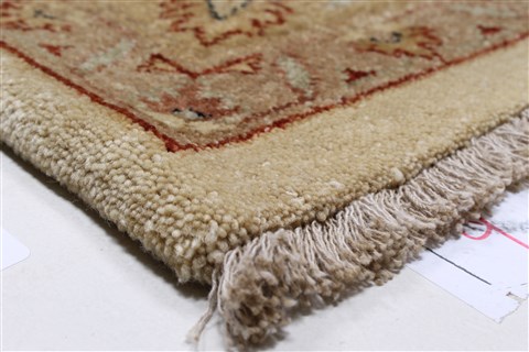 Chobi Beige Hand Knotted 90 X 119 Area Rug 250-26070 Image 6