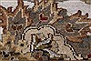 Kashan Beige Hand Knotted 90 X 120 Area Rug 250-26071 Thumb 6