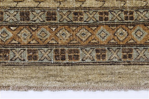 Modern Beige Hand Knotted 90 X 1110 Area Rug 250-26072 Image 1
