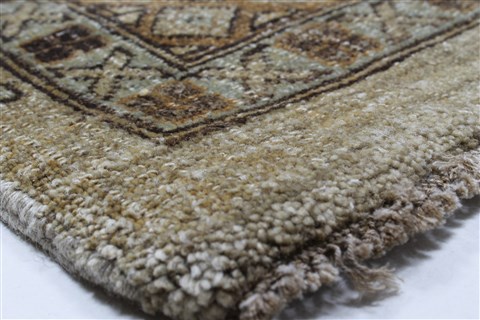 Modern Beige Hand Knotted 90 X 1110 Area Rug 250-26072 Image 4