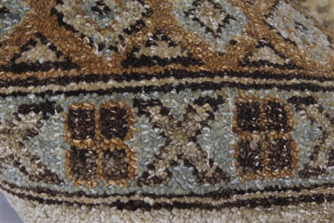 Modern Beige Hand Knotted 90 X 1110 Area Rug 250-26072 Image 8
