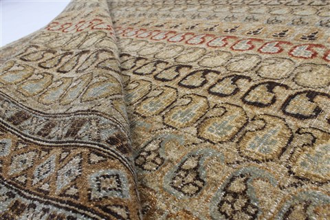 Modern Beige Hand Knotted 90 X 1110 Area Rug 250-26072 Image 9