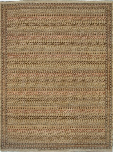 Modern Beige Hand Knotted 90 X 1110 Area Rug 250-26072 Image 0
