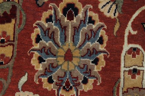 Pishavar Beige Hand Knotted 91 X 122 Area Rug 250-26074 Image 8