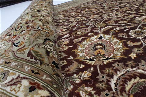 Tabriz Beige Hand Knotted 90 X 1110 Area Rug 250-26075 Image 11