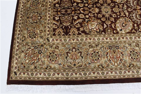 Tabriz Beige Hand Knotted 90 X 1110 Area Rug 250-26075 Image 5