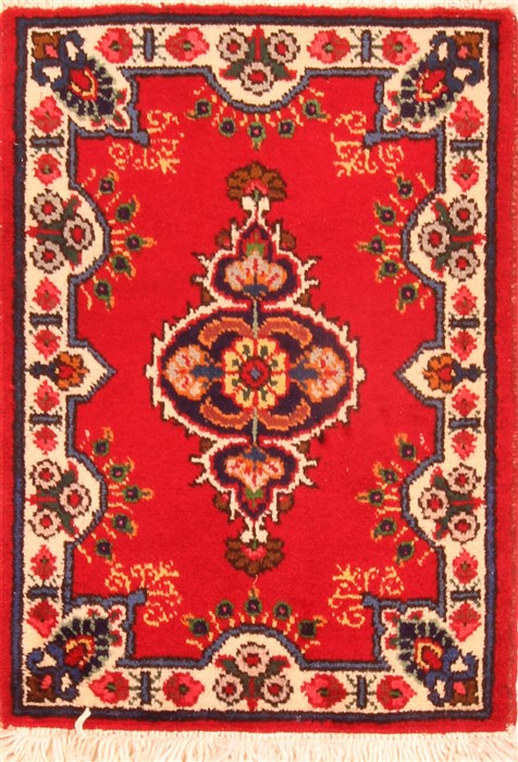 Tabriz Red Hand Knotted 19 X 26  Area Rug 253-26077 Image 0