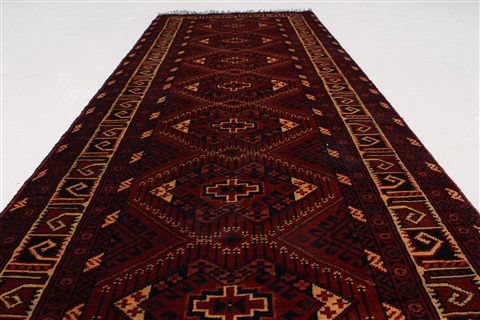 Kunduz Red Runner Hand Knotted 24 X 65 Area Rug 250-26084 Image 1