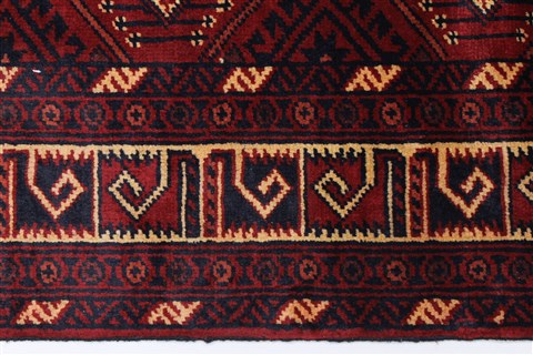 Kunduz Red Runner Hand Knotted 24 X 65 Area Rug 250-26084 Image 2