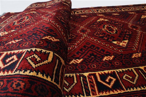 Kunduz Red Runner Hand Knotted 24 X 65 Area Rug 250-26084 Image 8