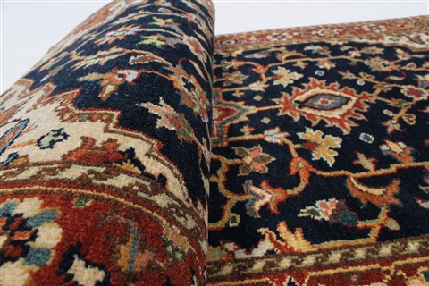 Serapi Blue Runner Hand Knotted 26 X 511 Area Rug 250-26085 Image 10