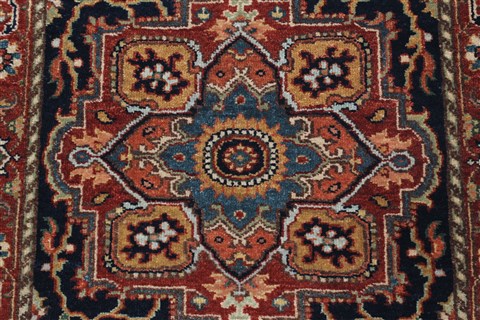 Serapi Blue Runner Hand Knotted 26 X 511 Area Rug 250-26085 Image 3