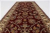 Isfahan Red Runner Hand Knotted 27 X 61  Area Rug 250-26086 Thumb 1