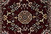 Isfahan Red Runner Hand Knotted 27 X 61  Area Rug 250-26086 Thumb 3
