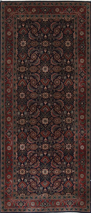 Herati Beige Runner Hand Knotted 28 X 60 Area Rug 250-26087 Image 0